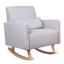 Karla Dubois Milo Rocker Light Gray Walmart Com In 2020 Upholstered Rocking Chairs Rocking Chair Rocking Chair Nursery