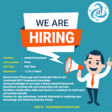 Android Development Job Poster Recruitment Poster Design We Are Hiring