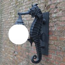In fact, an outdoor wall sconce can make a home feel more welcoming to friends and. Sea Horse Wall Sconce Light Nautical Outdoor Fixture Commercial Or Residential The Kings Bay