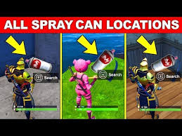 Fortnite Lost Spray Cans Locations Where To Find Spraycans For Spray Pray Challenge Daily Star