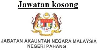 Syarat kelayakan minima adalah diploma. Pekerja Sambilan Harian Jabatan Akauntan Negara Pahang 20 Sept 2019 Job Jawatan Kosong