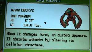 Serebii.Net Games - The Deoxys Factor