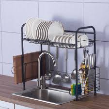 24 inch black stainless steel dish rack