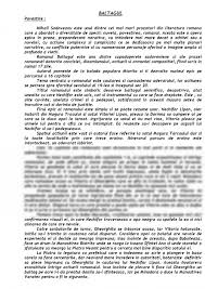 În primul rînd din cauza întinderii extraordinare a unei opere începute în 1904. Referat Baltagul De Mihail Sadoveanu Argumentare Si Caracterizare 337958 Graduo