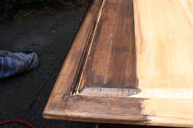 test staining oak cabinets espresso