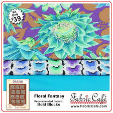 Floral quilt patterns are a great way to use up scrap fabrics for a colorful and interesting quilt that's uniquely yours. Floral Fantasy 3 Yard Quilt Kit