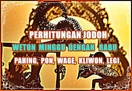 We did not find results for: Perhitungan Jodoh Weton Minggu Dengan Rabu Lengkap Sesuai Kitab Primbon Jawa Kanalmu