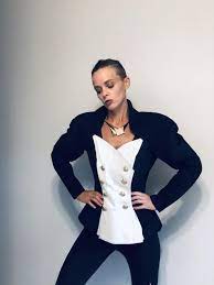 80s Vintage Big Shoulder Suede Leather Jacket Colorblock Etsy White Leather Jacket Suede Leather Leather Jacket