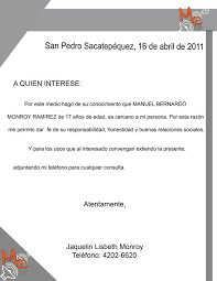 Las cartas de recomendación personal son de utilidad en el proceso de selección laboral donde se recomienda a determinada persona por sus habilidades y aptitudes. Pin By Cesar Raudes On Cesar Cesar