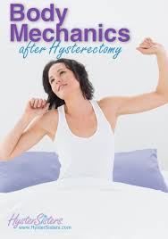 Maybe you would like to learn more about one of these? Body Mechanics During Hysterectomy Recovery Hysterectomy Recovery Article Hystersisters