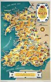 Collections Online Objects Illustrated Map Map Wales