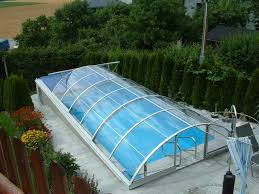 Pooluberdachung Einstieg Kopfseite Pool Outdoor Decor Outdoor