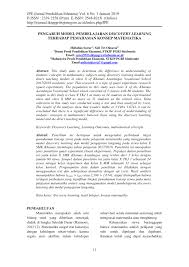 Discovery dilakukan melalui observasi, klasifikasi, pengukuran, prediksi, penentuan, dan inferensi. Pdf Pengaruh Model Pembelajaran Discovery Learning Terhadap Pemahaman Konsep Matematika