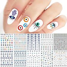 Amazon.com: Turkish Blue Eye Nail Stickers -10 Sheets 3D Personality Nail  Decals DIY Evil Eye Nail Art Sticker Hand of Fatima Nail Decorations for  Women Girls Gift : Beauty & Personal Care