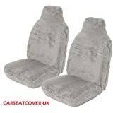 Get our matching steering wheel cover here. Carseatcover Uk Luxury Faux Fur Furry Grey Sheepskin Seat Covers Fits Most Cars Vans Choice Of 9 Fabrics Buy Online In Bahamas At Bahamas Desertcart Com Productid 50130340
