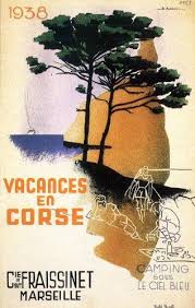 Fantastic A4 Glossy Print Vacances En Corse Taken From A Rare Vintage Travel Poster Vintage Vintage Travel Posters Travel Posters Transportation Poster