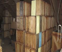 Storing Bee Hive Frames In Winter Bee Hive Bee Keeping Bee Hive Plans