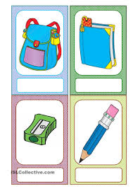 School Objects Flashcards Flashcards English Lessons For Kids Teach English To Kids