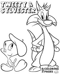 Over 2000 popular cartoon color pages. Cool Tweety Cat Coloring Page Topcoloringpages Ent