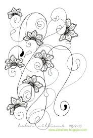 A Little Lime Henna Drum Challenge 130 Zentangle Flowers Zentangle Drawings Tangle Art