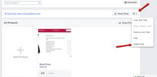 Use the direct link to go to your account settings. Delete Facebook S Shopify Store App Application Support
