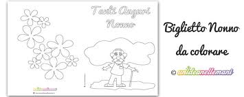 Biglietto Auguri Nonno Da Colorare Nel 2020 Biglietto Biglietto Di Auguri Nonni