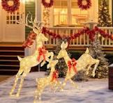 Amazon.com: LOENIY 3-Piece Lighted Reindeer Christmas ...
