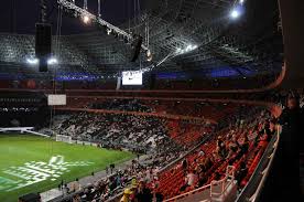 Football club shakhtar donetsk is a ukrainian professional football club from the city of donetsk. Donbass Arena Fc Shakhtar Donetsk Stadium E Architect