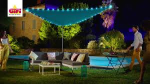 Voile D Ombrage Led Solaire Gifi Youtube