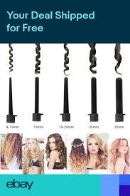 5 In 1 Digital Ceramic Hair Curling Iron Tong Curler Wand Styler Weaver Clipless Curling Hair With Wand Hair Curlers Wand Curls