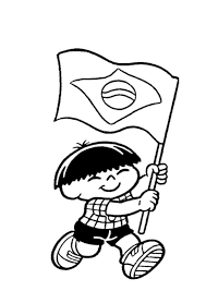 Desenho De Indiozinho E Bandeira Do Brasil Para Colorir Tudodesenhos