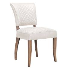 Timothy Oulton Mimi Quilted Dining Chair Bianco Barker Stonehouse Leather Dining Chairs Chair Dining Chairs