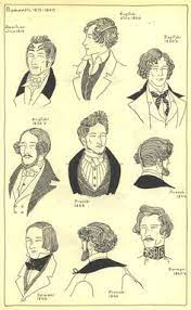 Men S Hairstyles France 1830 S Victorian Hairstyles Romantic Period Historical Hairstyles