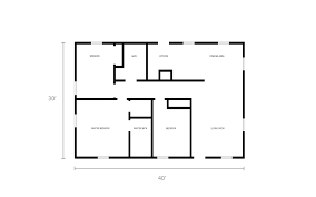 Small living with spacious feel. 30x40 Metal Home With Carport The Alkire General Steel Shop