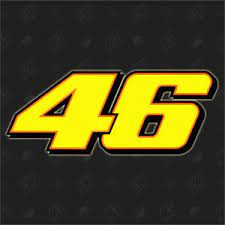 Eines seiner markenzeichen ist die startnummer 46, die bereits sein vater, graziano rossi, trug. 46 Sondergrosse 23 X 9 5 Cm Moto Gp Sticker Rossi Aufkleber The Doctor Decal Ebay
