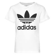 Raus aus den sportklamotten & rein ins wohlfühlshirt modisches design: Adidas Originals T Shirt Weiss Schwarz Kinder Www Unisportstore De