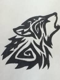 Pin By Nano Cotto On I Love It Wolf Drawing Animal Drawings Tribal Wolf