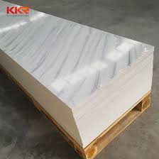 A standard sheet (1/2 x 30 x 144) and a half sheet (1/2 x 30 x 72). China Material Slab Corian Acrylic Solid Surface Sheets For Countertops China Fast Food Countertop Acrylic Solid Surface