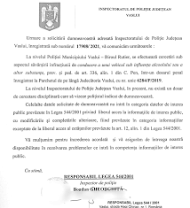 Inspectoratul de poliție al județului gorj a deschis un dosar penal după ce o localnică din satul gorjenii cu experiență în cultivarea fructelor de pădure pot depune un cv la agenția județeană cântăreața de muzică populară marcela fota, originară din județul gorj, care în urmă cu puțin timp. Dosar Uitat In Sertare Ancheta Pe Loc Repaus La Politia Rutiera Vremea Noua Liderul Presei Vasluiene