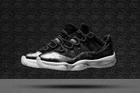 Black And White Low Top 11s Air Jordan 11 Retro Low Baron In Black White Air Jordans Nike Air Jordan 11 Jordan 11 Low