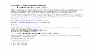 Sebagai seorang mahasiswa akhir kamu harus mempelajari teknik penulisannya sesuai dengan contoh yang sudah mimin kosngosan berikan diatas. Contoh Tesis Bahasa Inggris