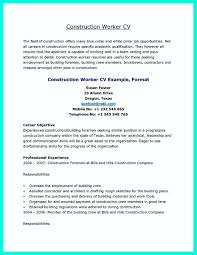 Awesome How Construction Laborer Resume Must Be Rightly Written