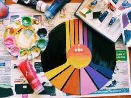 I tried my best at painting these vinyls. Aesthetic Vsco Record Painting Vsco Vsco Girl Art Paint Colour Record Painting Vinyl Art Paint Painted Records