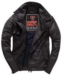 Mens Moody Biker Jacket In Black Superdry Jacket Men Mens Black Jacket Winter Jacket Men