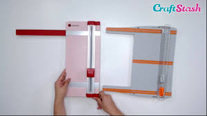 A must have paper trimmer for your craft room and for taking to crops. What S The Difference Between Paper Trimmers Vs Guillotines Craft Product Comparison Youtube