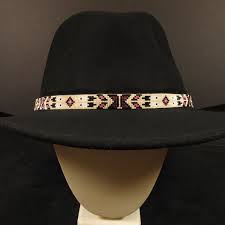Pink And White Beaded Hatband Beaded Hat Beaded Hat Bands Beaded Hat Band