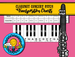 bb to concert pitch transposition chart for clarinet