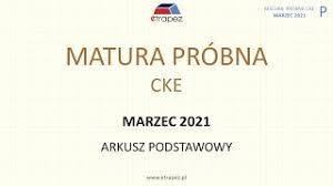 Zobacz przykładowe arkusze maturalne z matematyki, polskiego, angielskiego i innych przedmiotów. Matura Probna Cke Marzec 2021 Matematyka Poziom Podstawowy Youtube