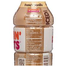 0.0% fat, 75.0% carbs, 25.0% protein. Dunkin Donuts French Vanilla Iced Coffee 13 7oz Snacks Drinks Delivered Fast Online Delivery App