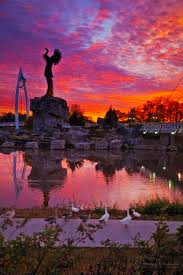 An environment model of the keeper of the plains plaza in downtown wichita, kansas. The Keeper Of The Plains Photography Mickey Shannon Photography